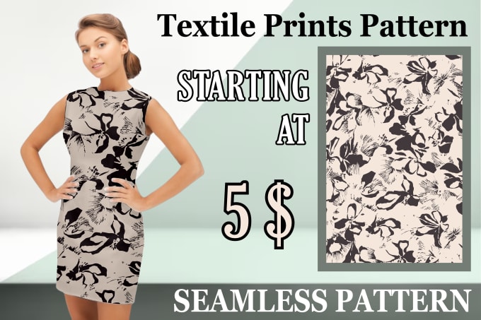 Gig Preview - Design seamless repeat pattern textile prints pattern design