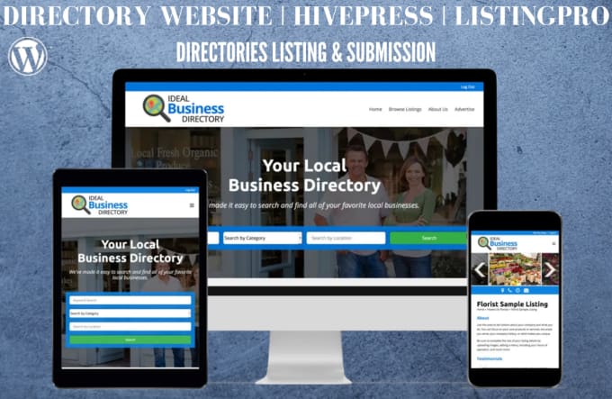 Gig Preview - Fix, do modern business directory website,directories list submission,data entry