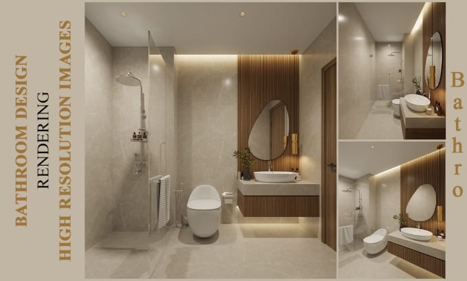 Gig Preview - Design a modern and functional bathroom space for your home