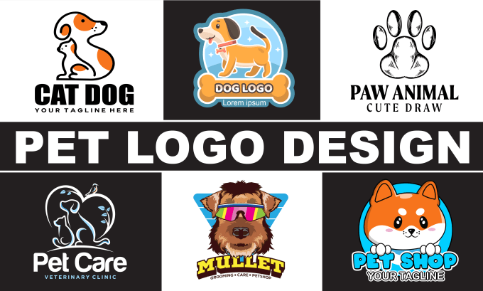 Gig Preview - Design animal, dog, pet care, pet and veterinary logo