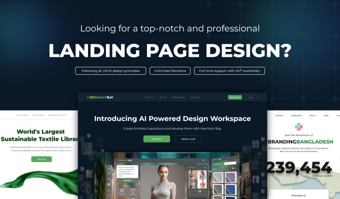 Gig Preview - Design a creative landing page for your business