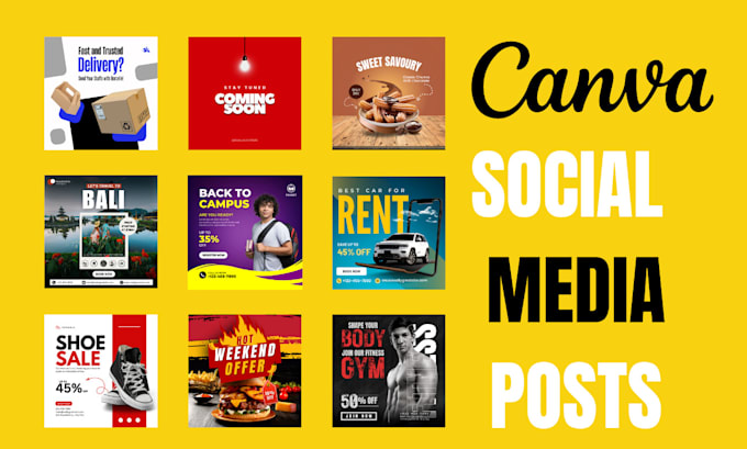 Gig Preview - Design  pro social media posts and canva templates