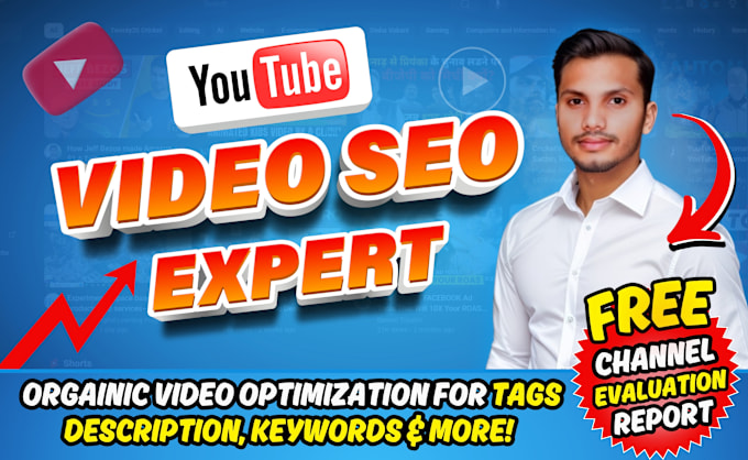 Gig Preview - Best youtube video SEO expert optimization for top rank, channel growth manager