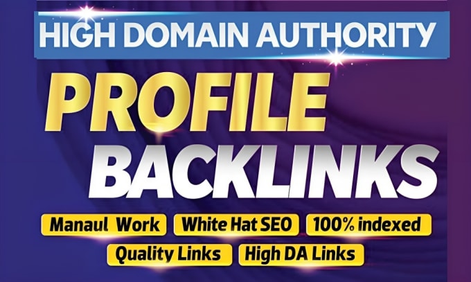 Gig Preview - Create 50 high quality SEO dofollow profile backlinks