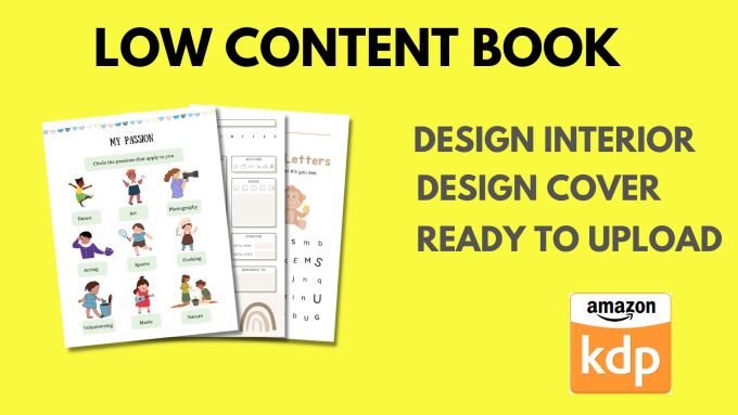 Gig Preview - Design kdp low content book interior and cover