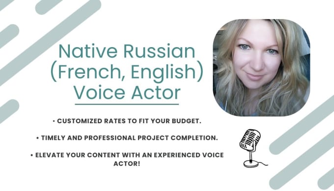 Bestseller - professionally record female voiceovers in russian, french, and english