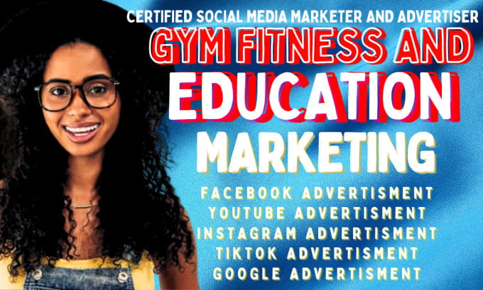 Gig Preview - Gym fitness and education app promotion marketing facebook ads google ads