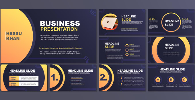 Gig Preview - Design powerpoint presentation, google slides, powerpoint template, pitch deck