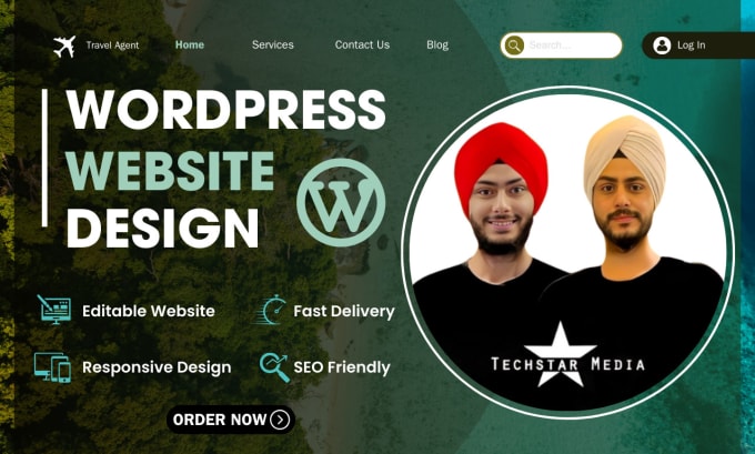 Gig Preview - Design a responsive wordpress website, website development for you