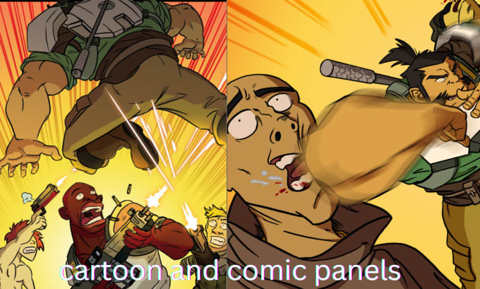 Gig Preview - Draw awesome cartoon and comic panels