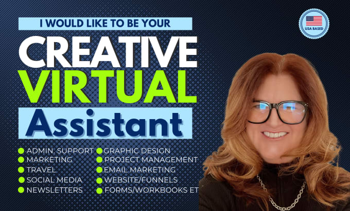 Gig Preview - Be your creative virtual assistant in 2024