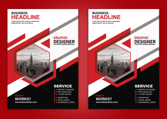 Gig Preview - Design a modern professional business flyer, event flyer