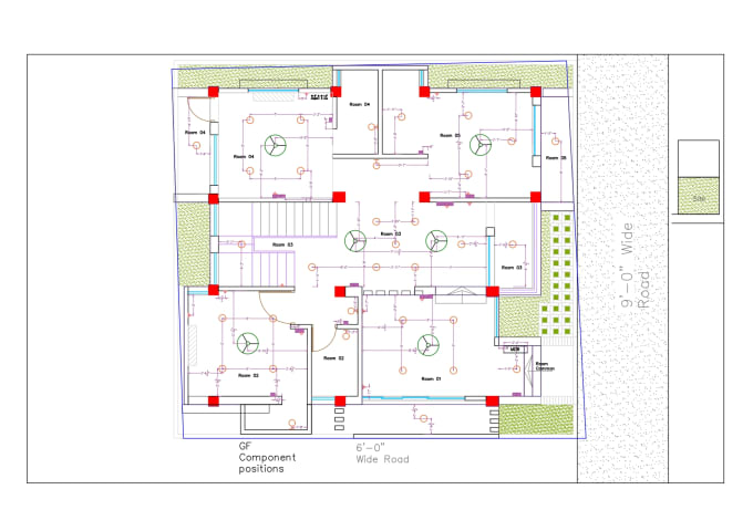 Gig Preview - Redraw 2d floor plan, home electrical plan in autocad