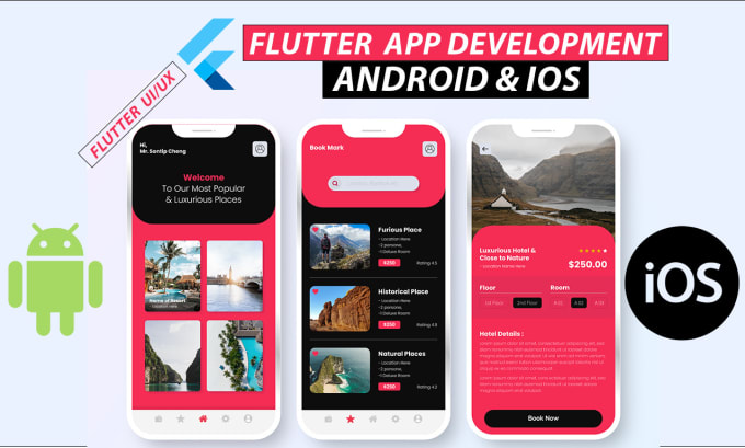 Gig Preview - Convert your design a responsive flutter app android, IOS