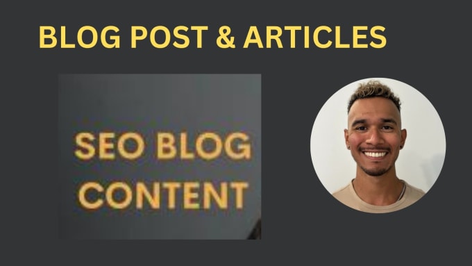 Gig Preview - Write high quality SEO blog posts and articles