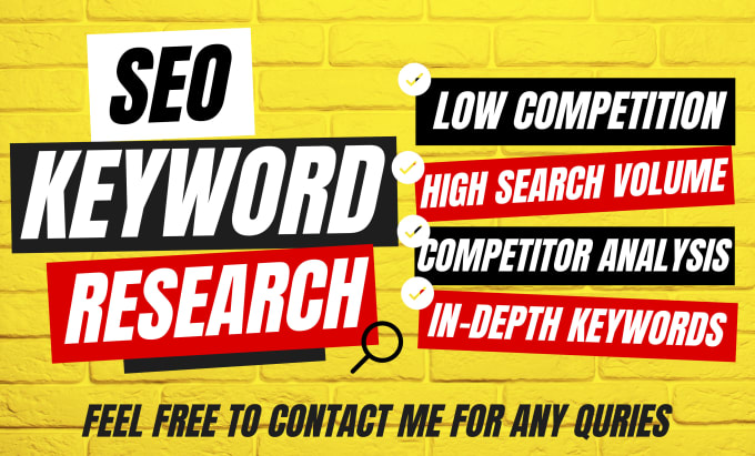 Gig Preview - Do unique seo optimized keyword search