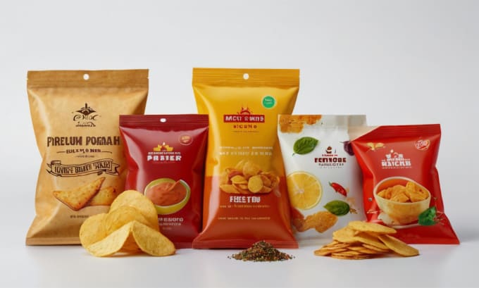 Gig Preview - Do premium snacks, pouches, spice, sauces and chips design