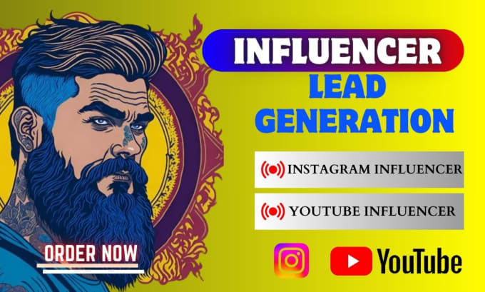 Gig Preview - Find instagram influencer youtube influencer podcast lead and b2b email leads