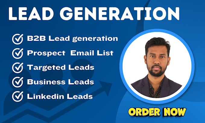 Gig Preview - Do b2b lead generation, linkedin lead generation and build a prospect email list