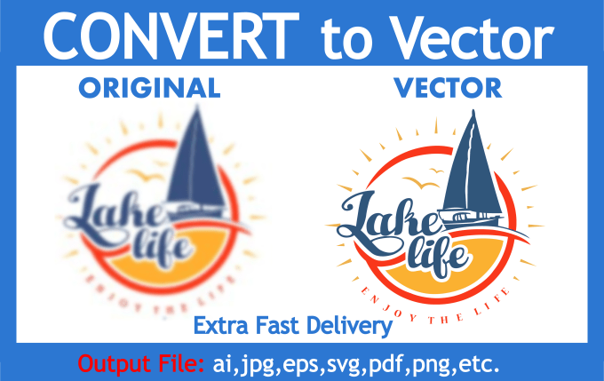 Gig Preview - Do vector tracing, redraw image, convert logo to vector