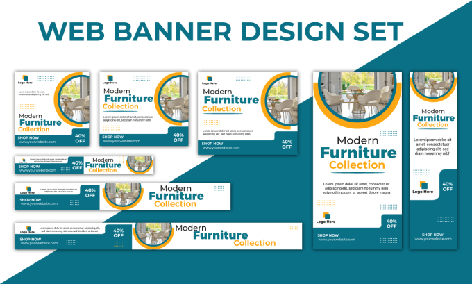 Bestseller - create unique , eye catching web banner set design