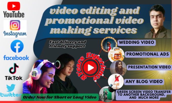 Gig Preview - Do effective video editing for any channel or platform