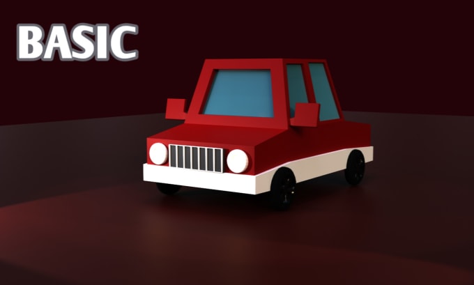 Gig Preview - Create 3d low poly vehicle model for games