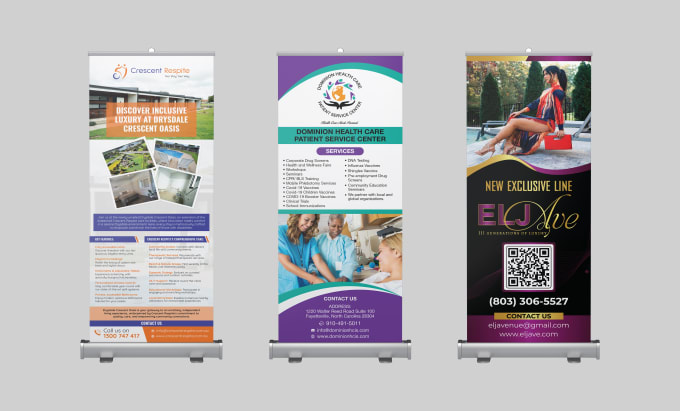 Gig Preview - Design professional roll up, retractable, pull up banner