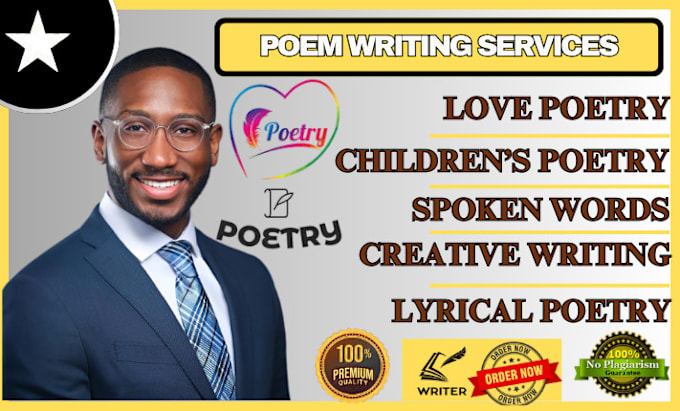 Gig Preview - Ghostwrite poetry, poems, spoken word, lyrics, creative writing as a ghostwriter