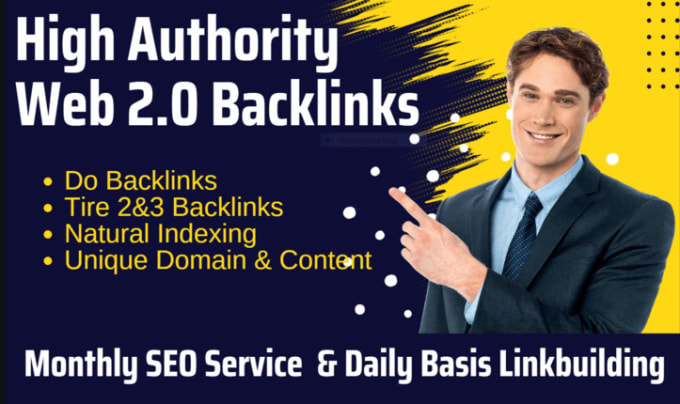 Gig Preview - Build high quality web 2 0 backlinks