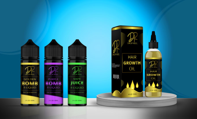 Gig Preview - Design premium liquid label or vape juice label box design