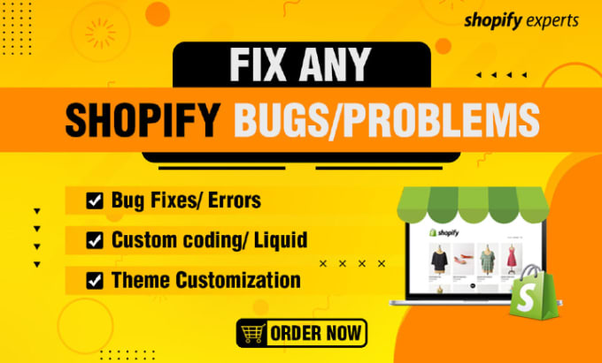 Gig Preview - Do shopify custom coding bug fix custom theme development