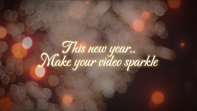 Gig Preview - Make any sparkling new year video edits