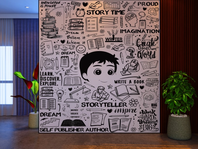 Gig Preview - Create amazing doodle wall art, illustration, and mural