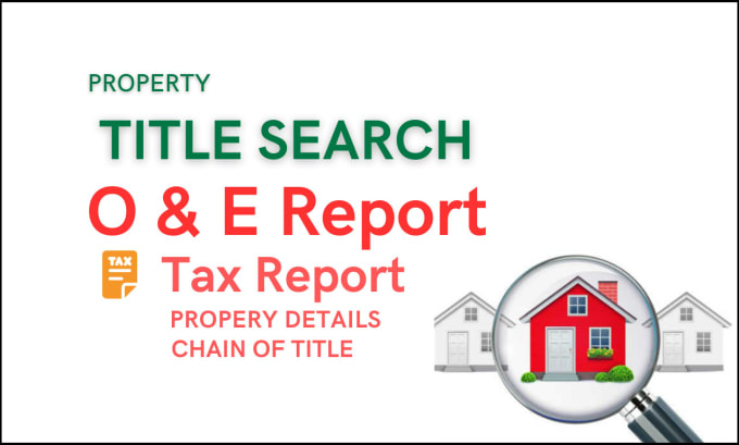 Gig Preview - Do property title search and chain of title report