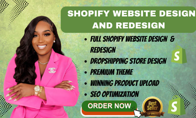 Gig Preview - Redesign shopify website design shopify website redesign shopify store design