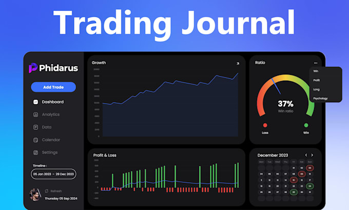 Gig Preview - Give you professional excel trading journal