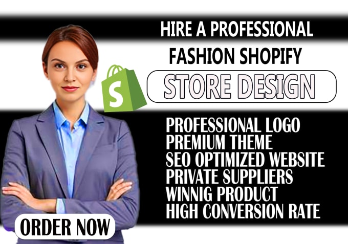 Gig Preview - Build a modern clothing shopify store, jewelry shopify website, fashion store