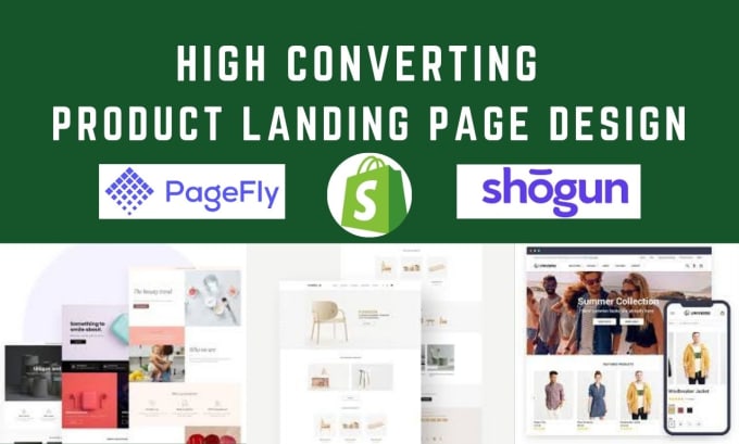 Gig Preview - Customize product page landing page home page one product with pagefly gempages