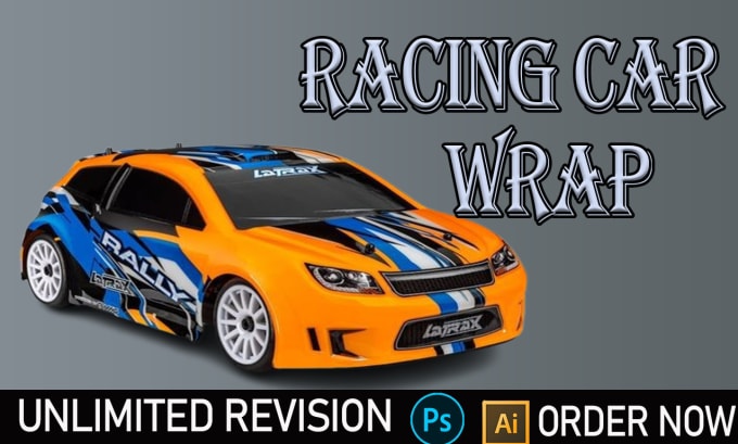 Gig Preview - Design professional car wrap, racing car wrap, and vehicle wrap design