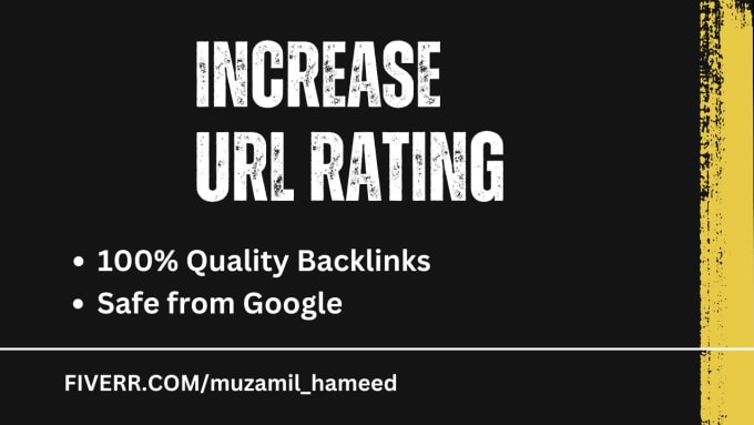 Gig Preview - Increase URL rating of your website