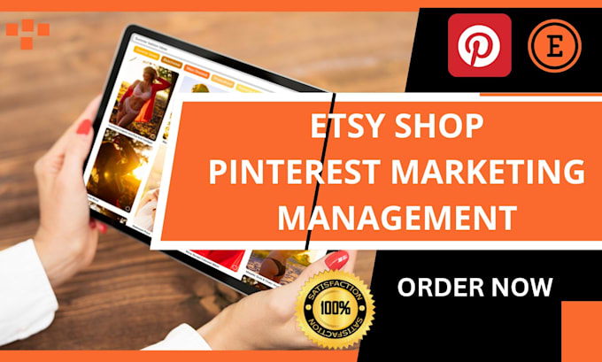 Gig Preview - Be your pinterest marketing manager design pins seo shopify etsy promotion