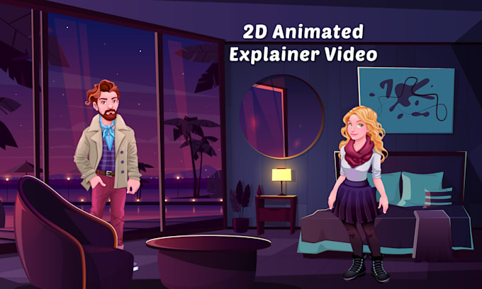 Gig Preview - Create a professional 2d explainer video for your business