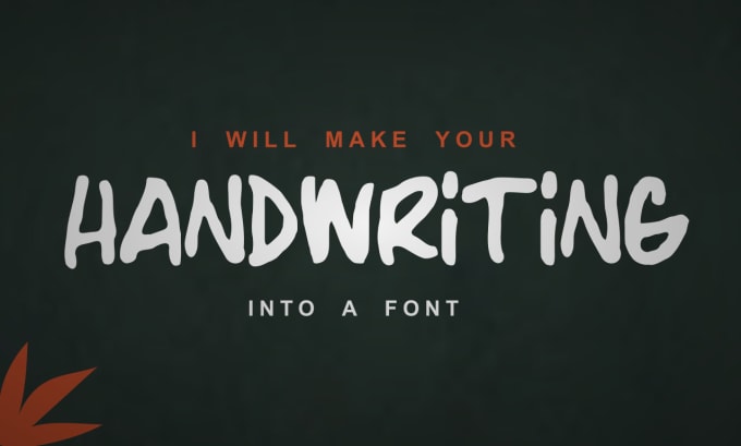 Gig Preview - Make your handwriting into a font for word