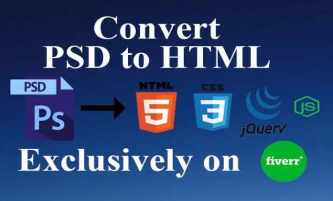 Gig Preview - Convert PSD to HTML or wordpress figma to HTML and more