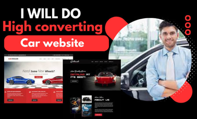 Gig Preview - Design car rental website, car dealership, car website, car dealer website