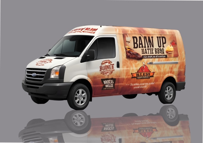 Gig Preview - Make unique branding vehicle wrap, van wrap, car wrap, design