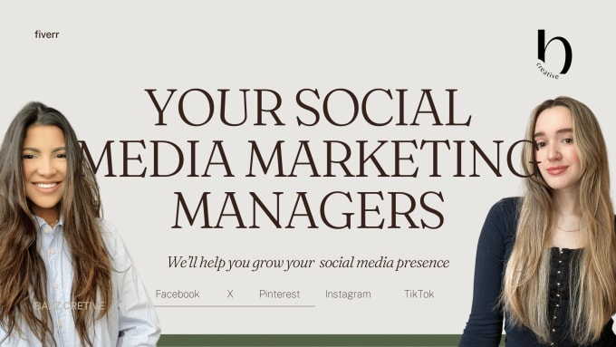 Gig Preview - Be your social media marketing manager and content creator