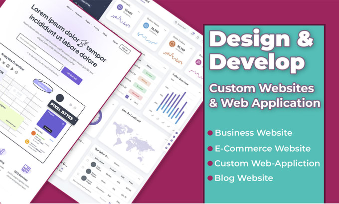 Gig Preview - Do custom website development and design with admin panel