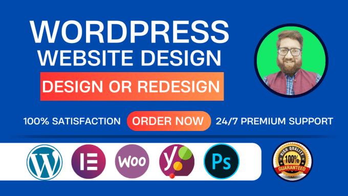 Gig Preview - Design, redesign, build, update, clone, revamp or fix wordpress website